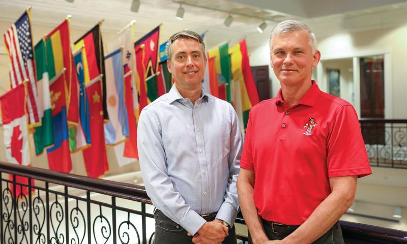 Professor of German Brian Tucker &rsquo;98 and Associate Professor of German Gregory Redding &rsquo;88
